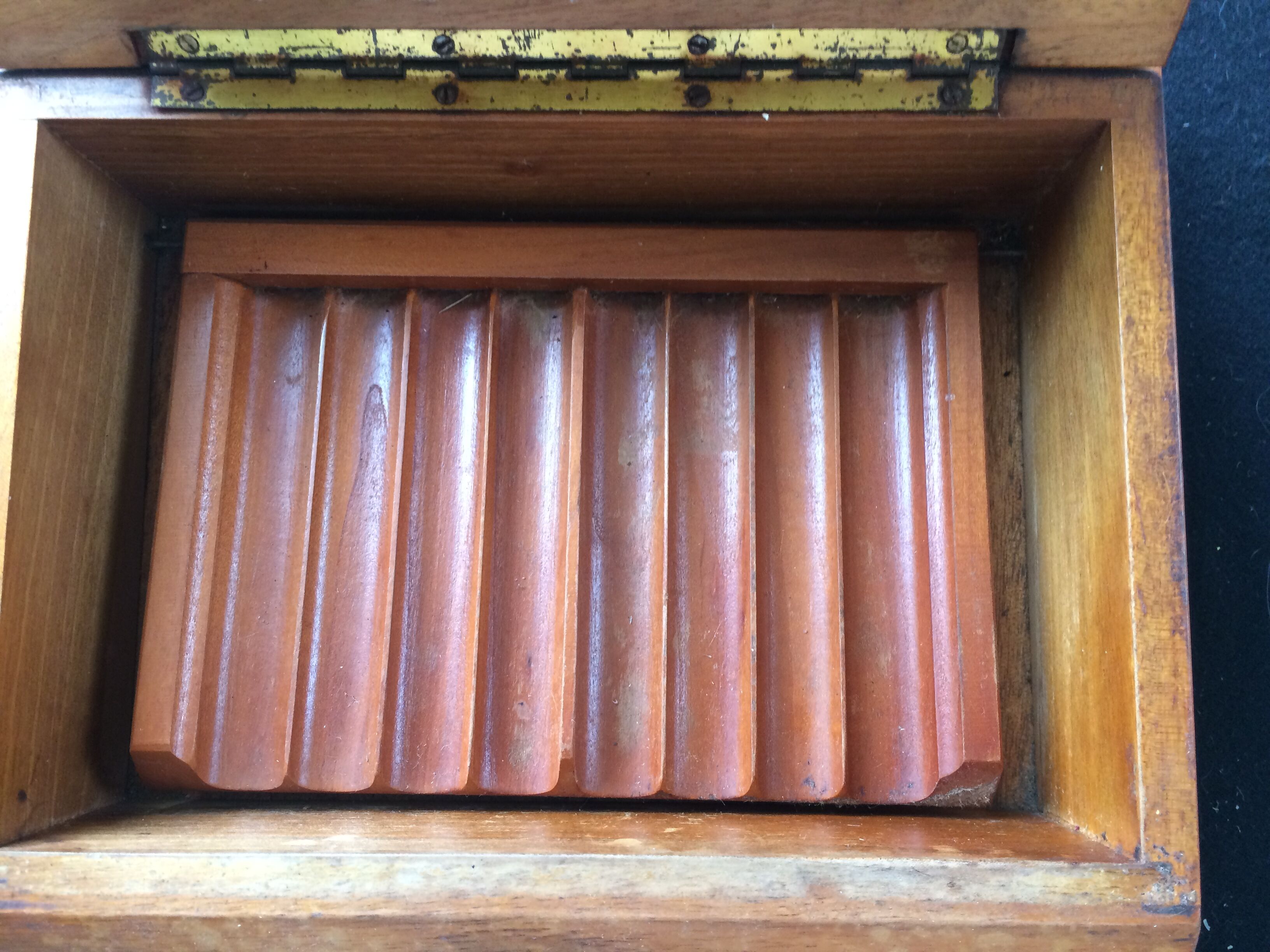 Box cigar art deco handle copper