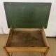 Rare Antique School Desk Art with Ink Well