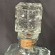 Vintage square whisky decanter square cap