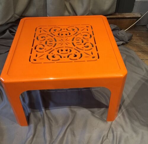 Gilac coffee table orange worked model n°1853