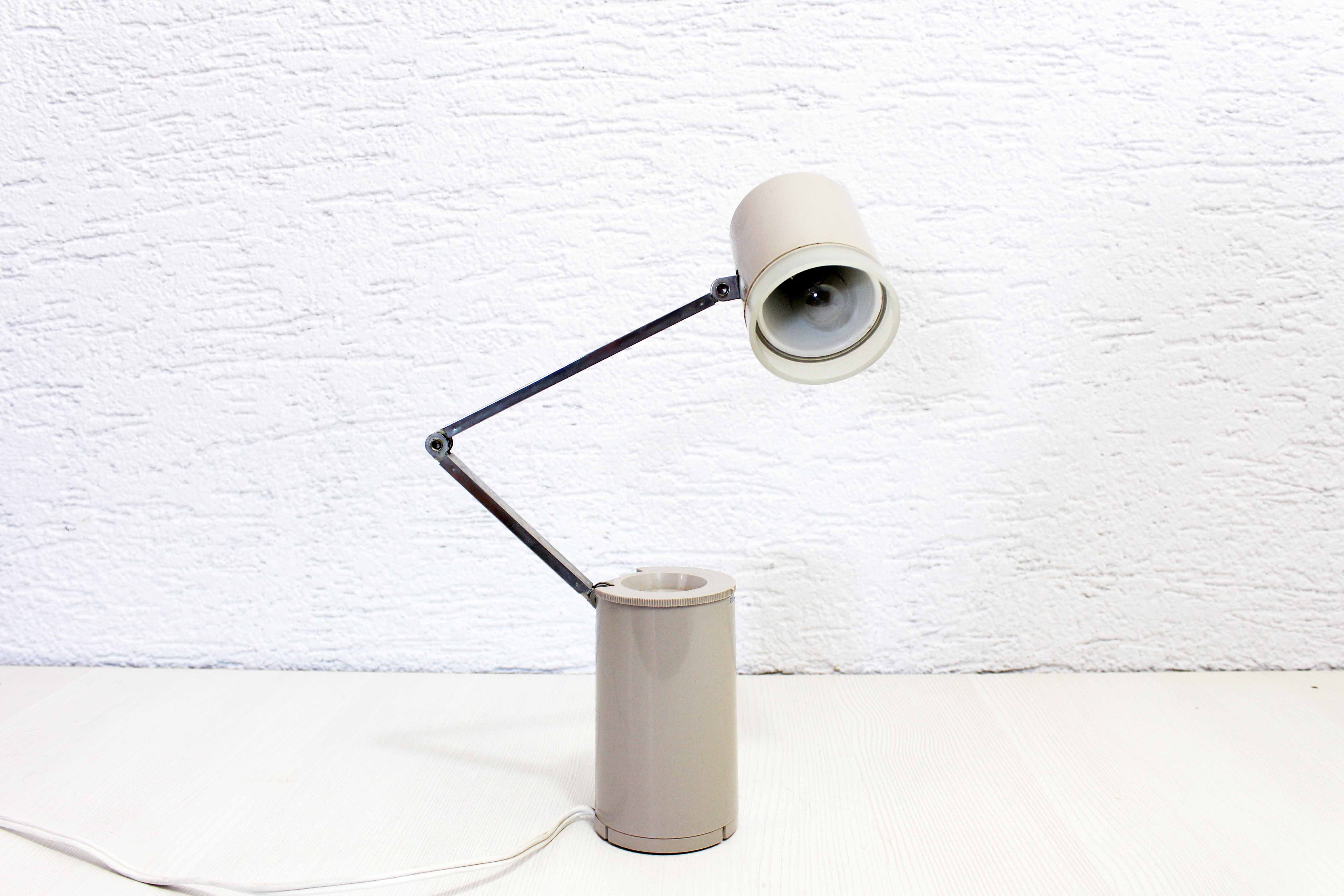 Vintage articulated bedside lamp