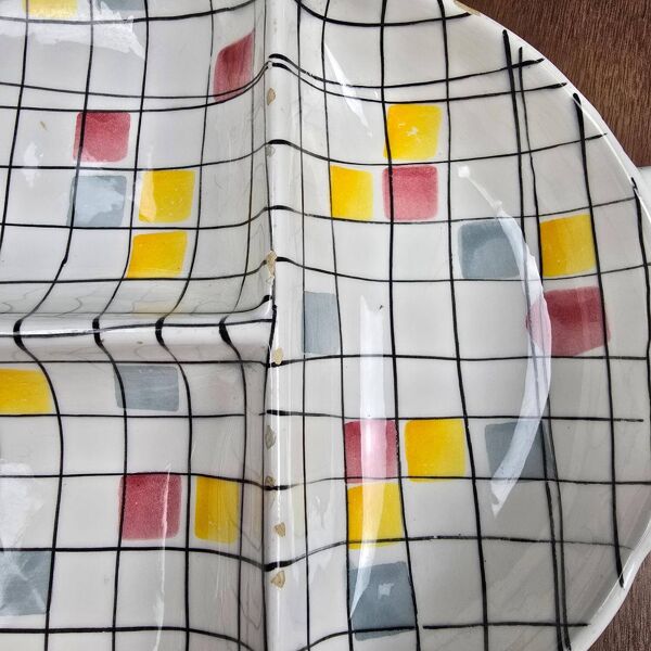 Plat compartimenté – Schramberg – décor Ollo – 1950s