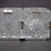 Pair of mid-century Czech glass wall lights by Kamenický Šenov