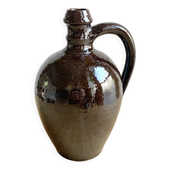 Pichet, vase en terre cuite vernissée vintage