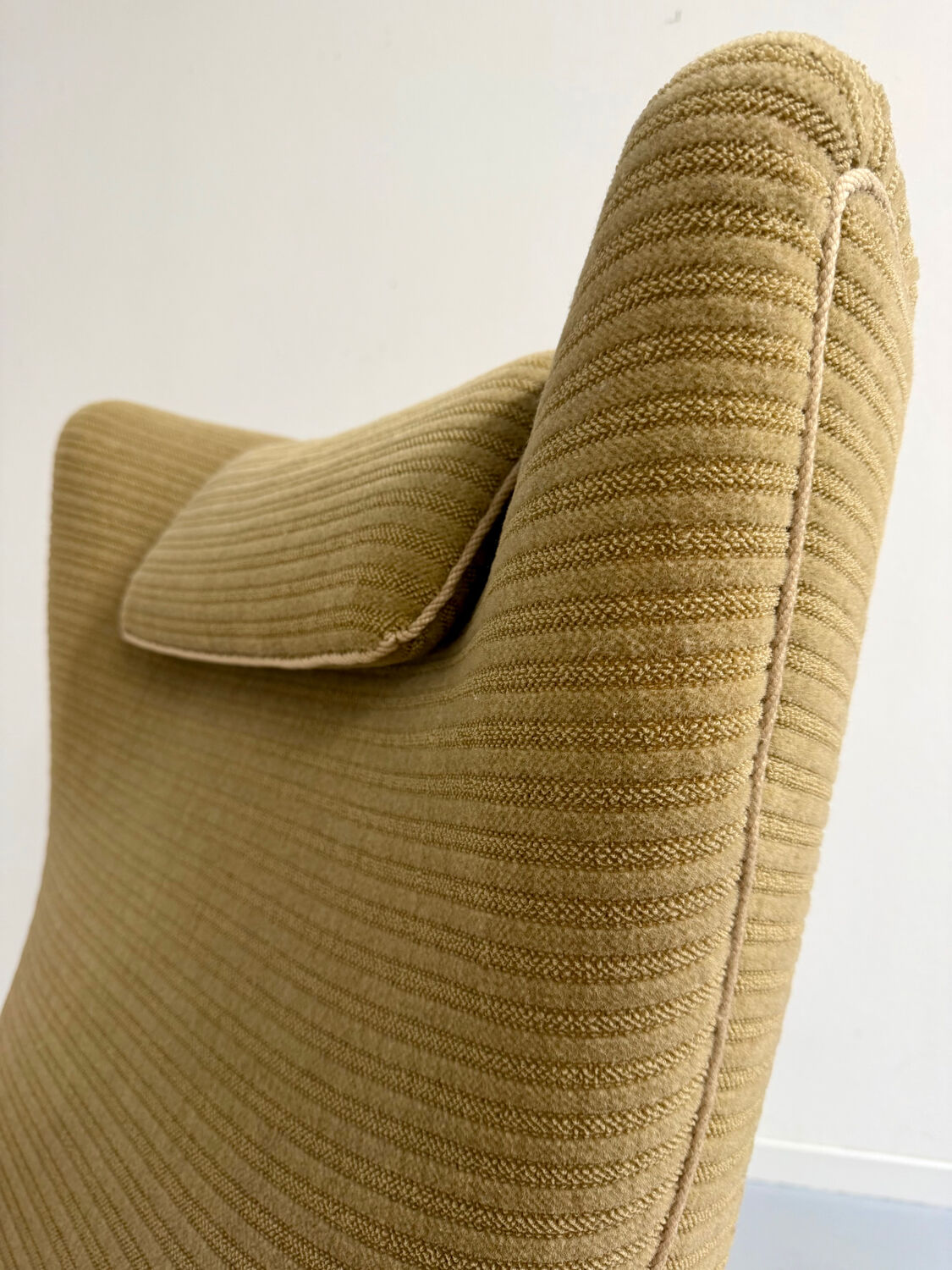 Vintage wingback recliner in Scandinavian design from the 1960s.