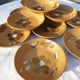 Set 12 hollow plates D20.5 Nadège 1970 Sarreguemines