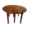 Extendable round table in Walnut 6 feet