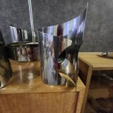 Vintage ceiling light with 4 lights, space age design.