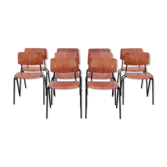 Set of 10 Marko Industrial Chairs