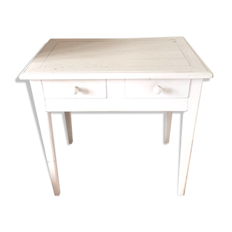 Table d"appoint en chêne 1950