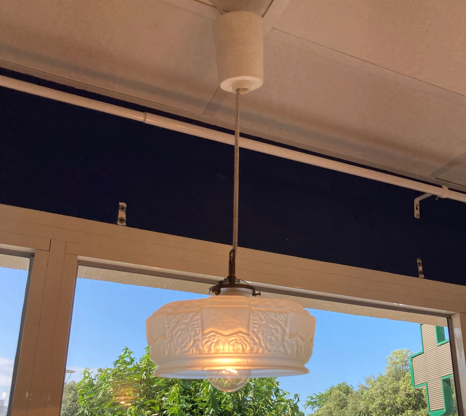 Suspension lustre abat jour