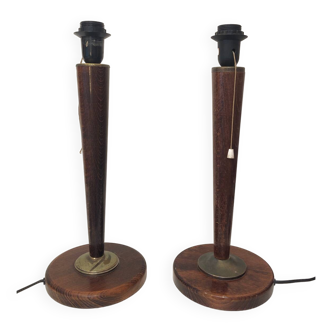 Pair of art deco lamps, unilux 1970