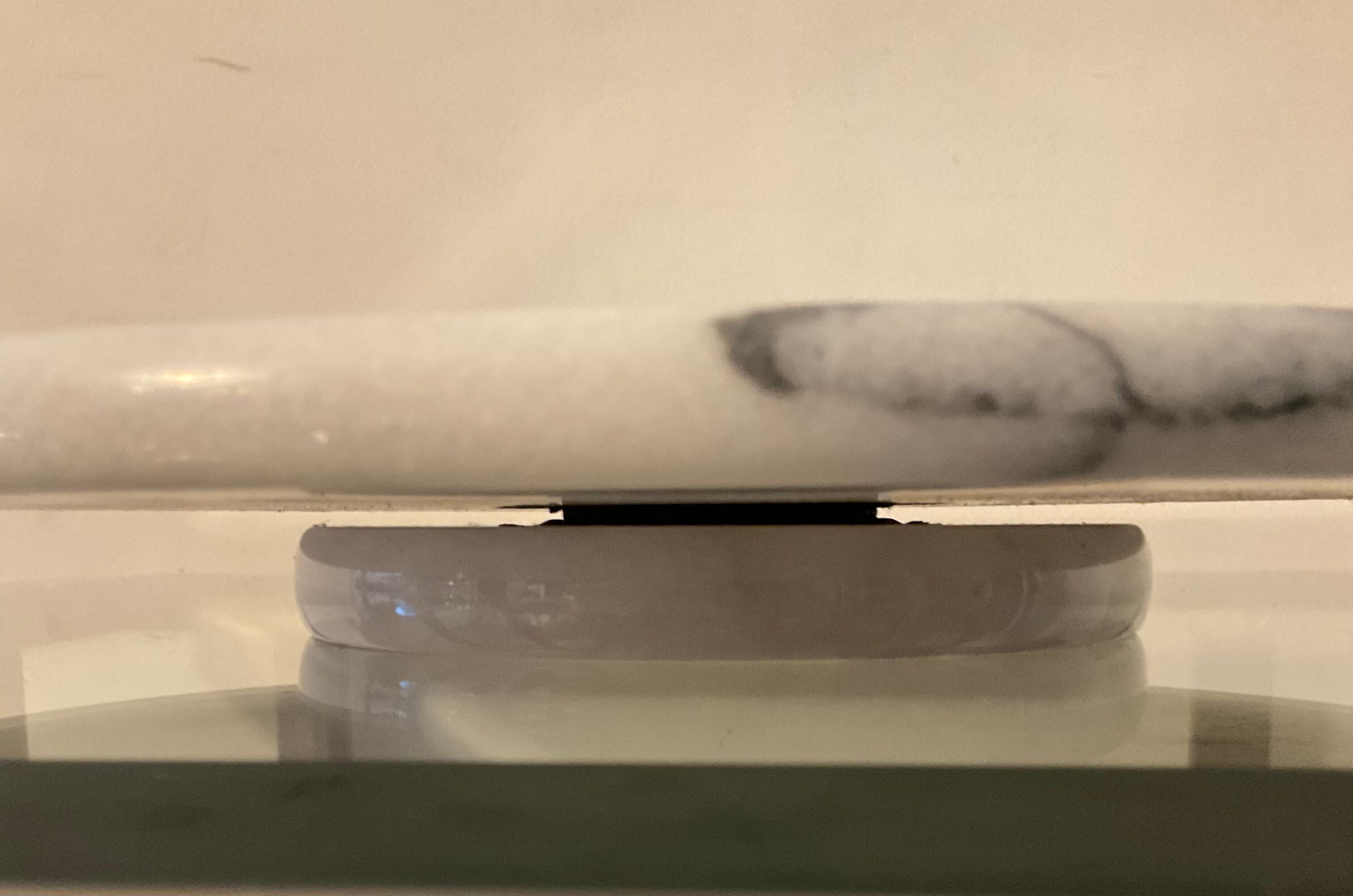 Vintage rotating top in Carrara marble 70s