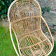 Designer rattan armchair