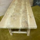 Table de ferme bois brut