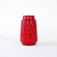 Red ceramic vase, German design, 1960s, made in West Germany