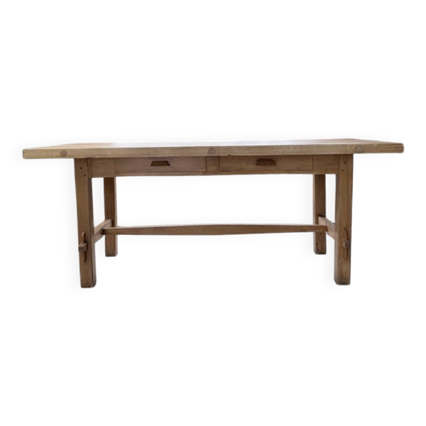 Table mobilier montagne 1950 hêtre massif