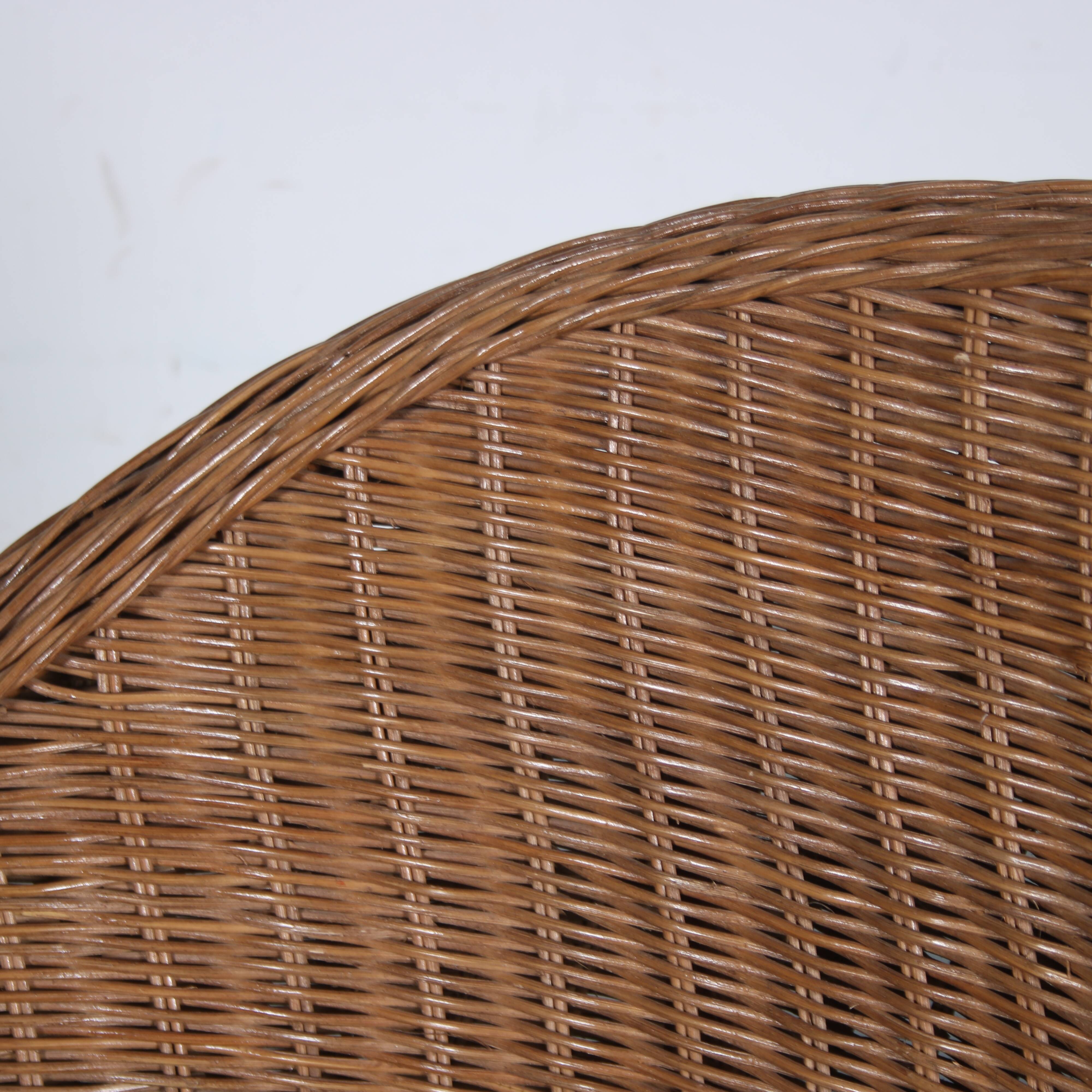 1970s Wicker Lotus chair from the Netherlands