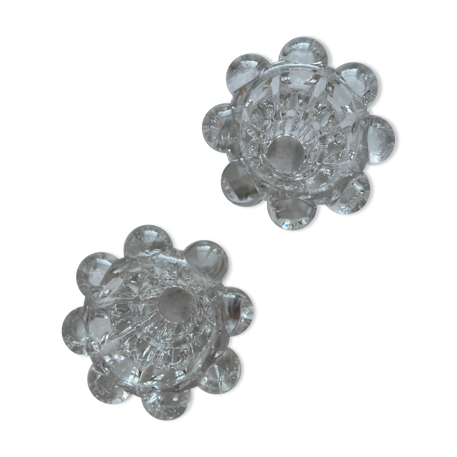 Set of 2 candle holders - Poulignac France