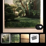 Tableau post-impressionniste de jean piaubert, huile sur carton 1940