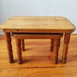 Danish nesting coffee tables in solid wood – Vintage
