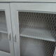 Pearl gray patina vintage oak top buffet