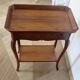 Table d’appoint – Bout de canapé -Acajou – plateau a rebord-1 tiroir