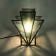 Lampe ou applique murale en vitrail et plomb. Époque Art Déco