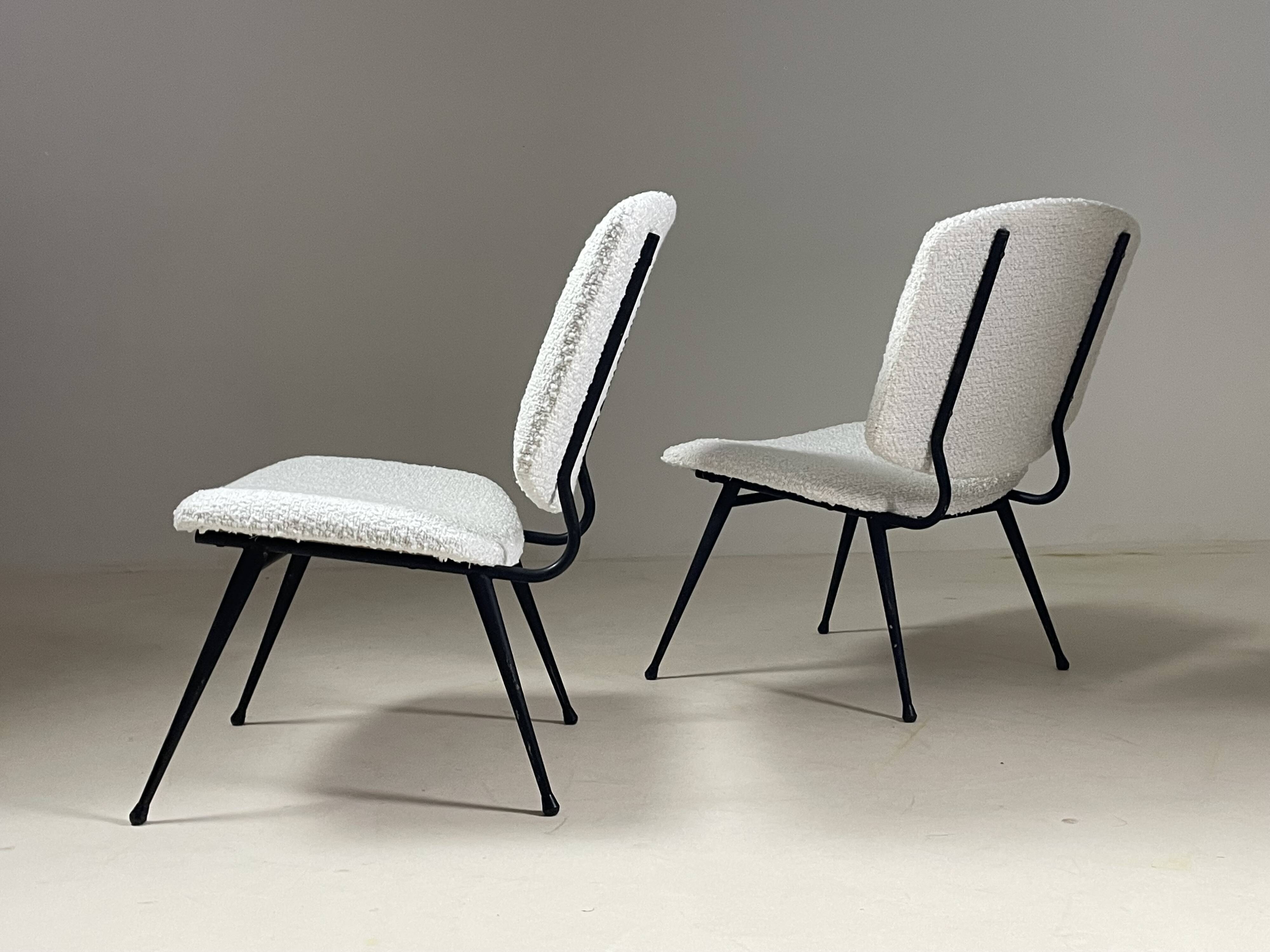 Pair of 1950s armchairs, France