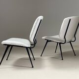 Pair of 1950s armchairs, France