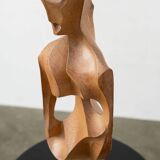 Cubist figurative sculpture by Michel Pedron