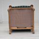 1970s, Danish high back armchair, furniture wool, solid oak wood.