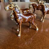 Glazed ceramic horses
