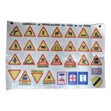 Old driving school poster highway code collection deco garage workshop