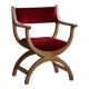 Henning Kjærnulf, Oak and velvet armchair, Model "Kurul", Mid-century, 1960s