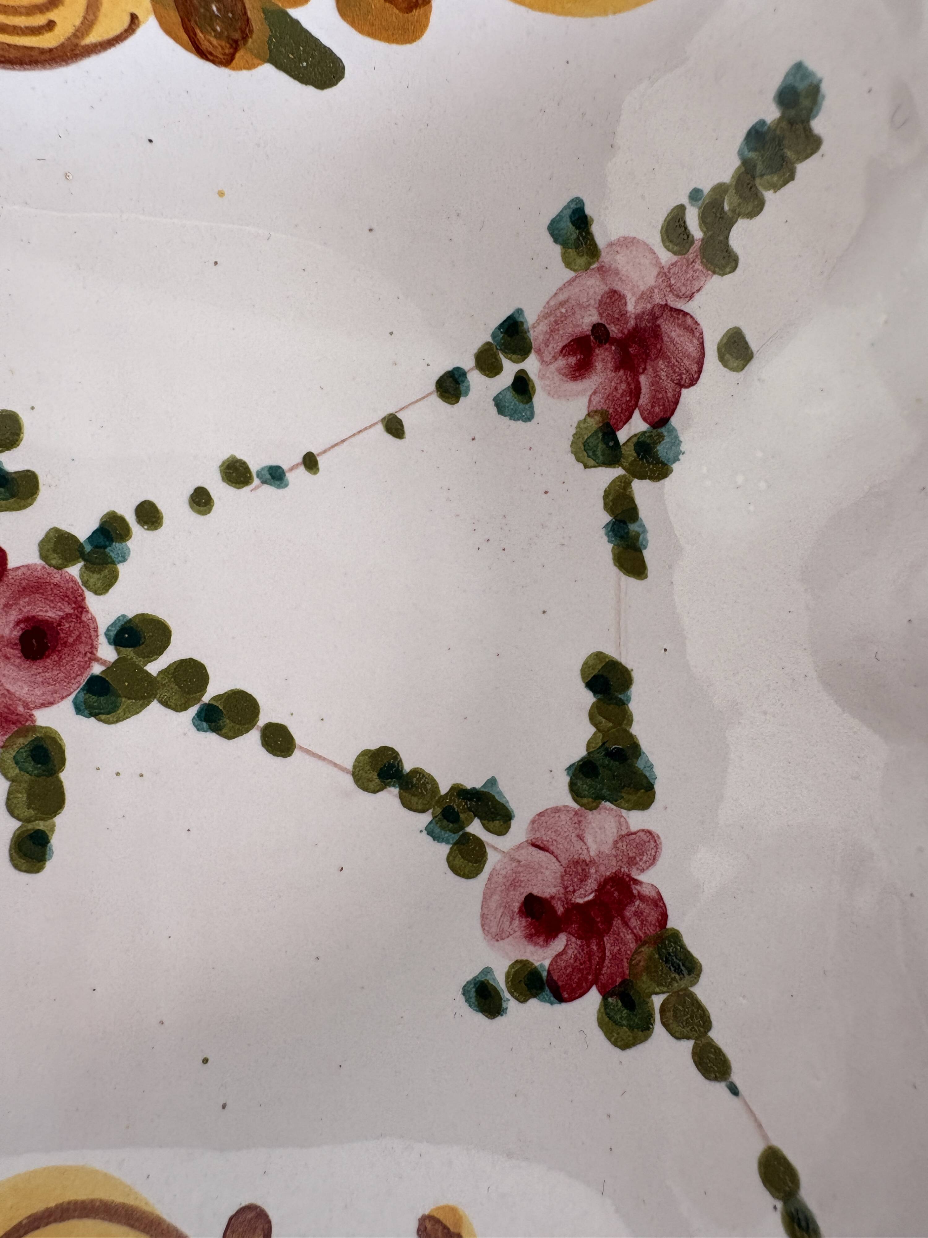 Vintage ceramic Italian aperitif plate