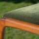 Scandinavian "sledge" chair in teak by Baumann