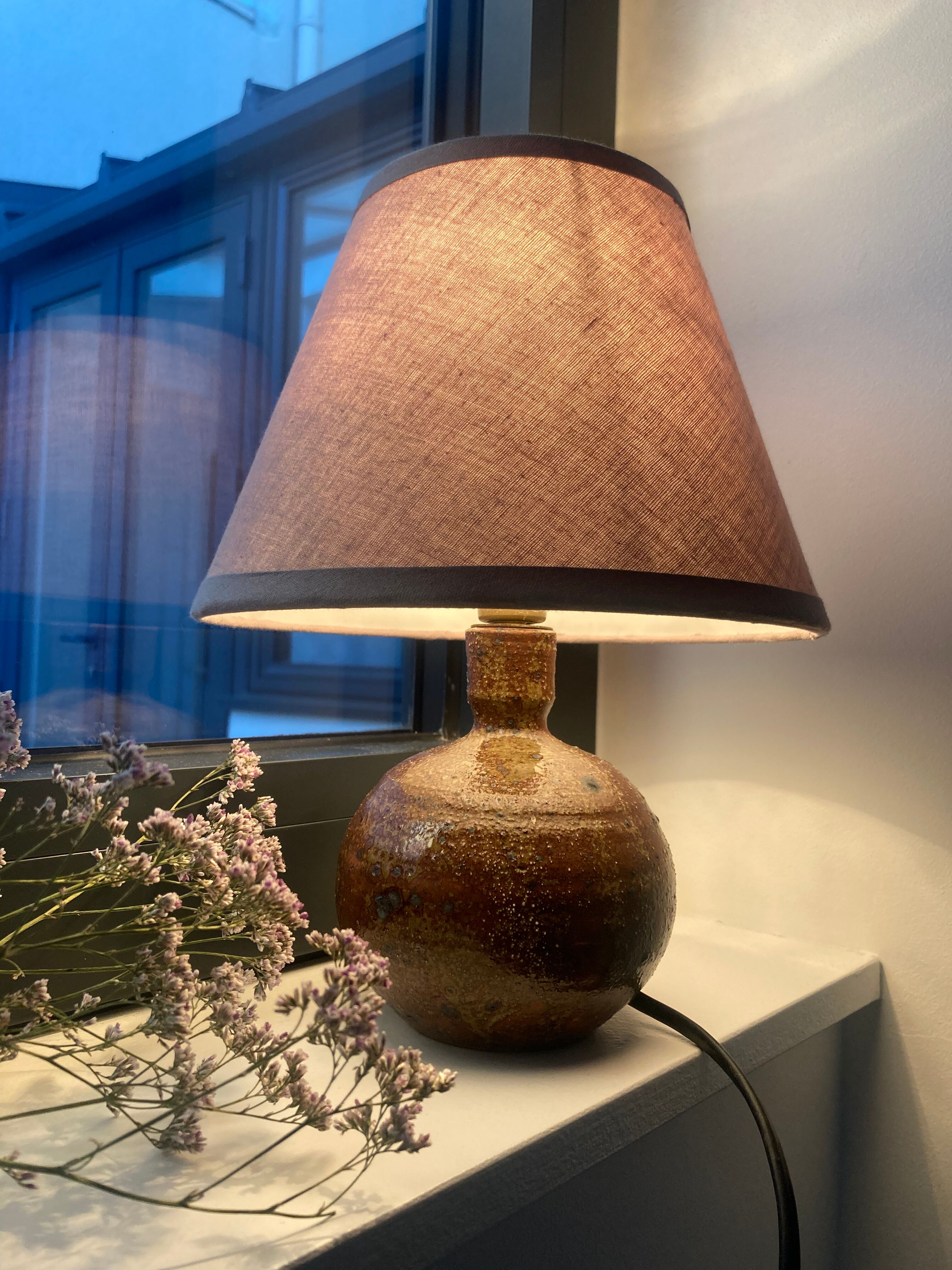 Pyrite stoneware lamp by baudat