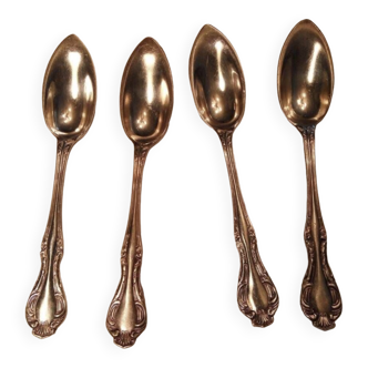Set of 4 dessert spoons marked Mappin & Webb