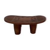 Vintage African hand-carved wooden Senufo stool bench design