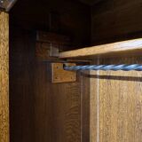 Frankfurt solid wood wardrobe geometric shape vintage wardrobe