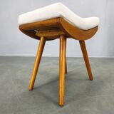 Pair of Mid-Century Maple Wood Stools, 1960, Czechoslovakia