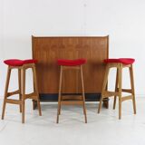 Danish design dry bar set by Johannes Andersen for Skaaning & Søn