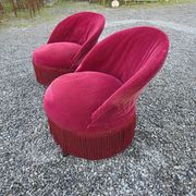 Pair of antique frog chairs