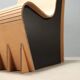 Lot de 4 fauteuils modernes en carton et Forex, années 2000