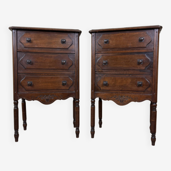 Pair Of Small Louis XVI Style Lady's Commodes