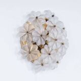 Lampe fleur en cristal Ernst Palme, années 1970