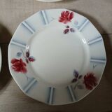 12 mismatched antique dinner plates