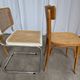 Set of 4 Mix & Match Dining Chairs with Cane Seat / Mid-Century Dining Furn