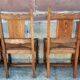 4 Basque oak chairs